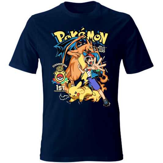 T-SHIRT UNISEX ADULTI E BAMBINI POKEMON LEAGUE
