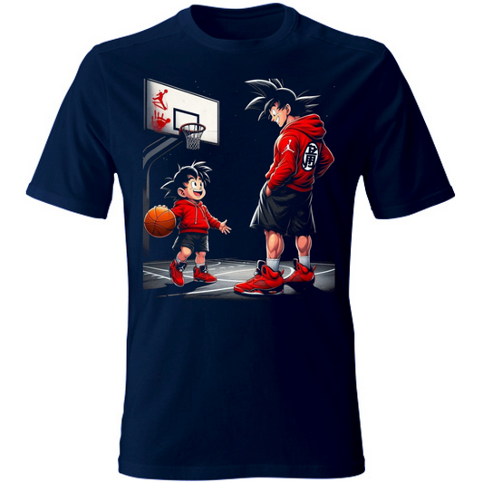 T-SHIRT UNISEX ADULTI E BAMBINI GOKU BASKETBALL