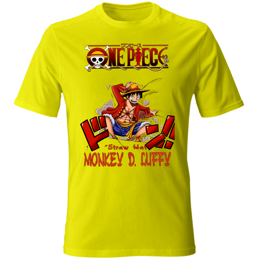 T-SHIRT UNISEX ADULTI E BAMBINI  MONKEY D. LUFFY