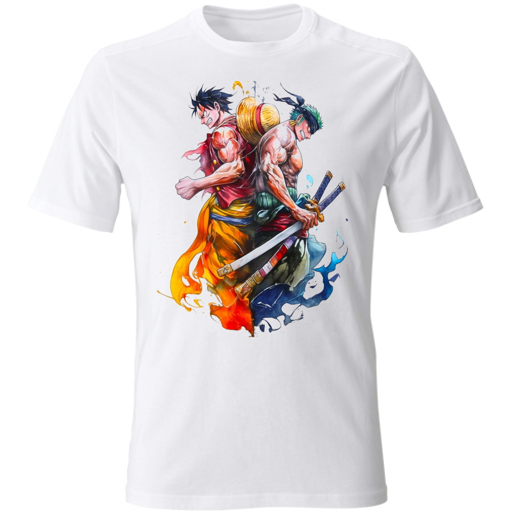 T-Shirt One Piece 1 Per Adulti e Bambini