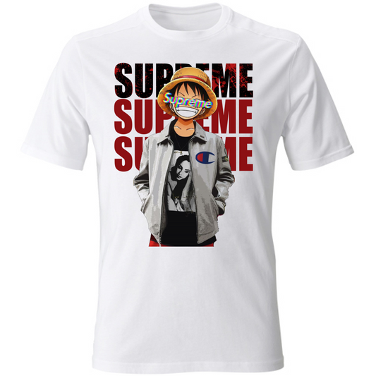 T-SHIRT UNISEX ADULTI E BAMBINI ONE PIECE SUPREME