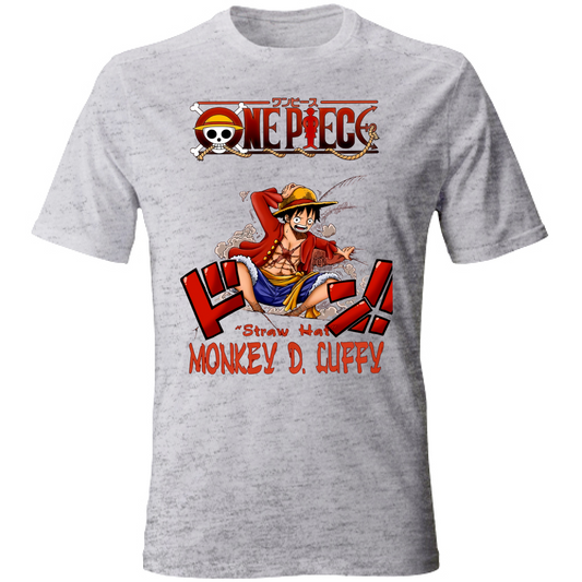 T-SHIRT UNISEX ADULTI E BAMBINI  MONKEY D. LUFFY