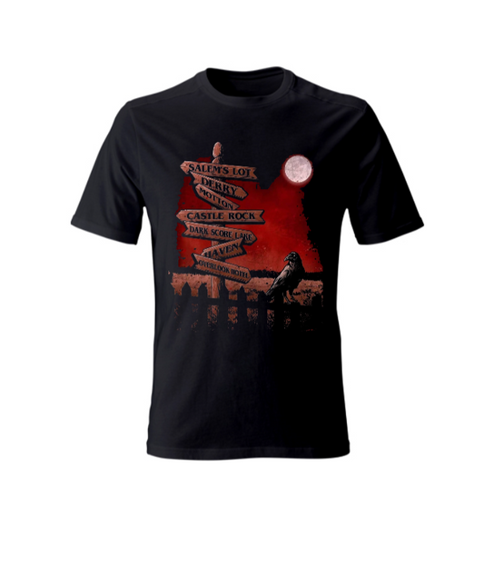 T-SHIRT UNISEX ADULTI E BAMBINI HORROR CITY